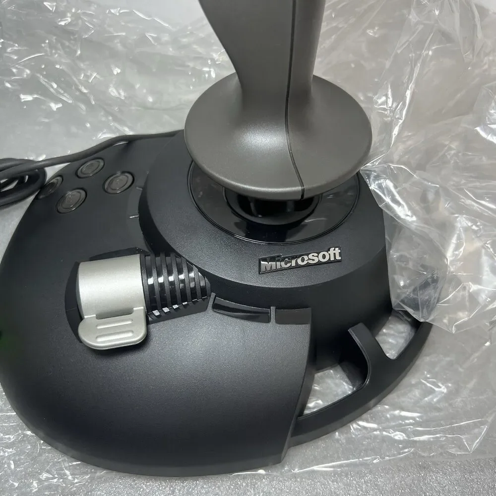 New Unused Microsoft SideWinder Precision 2 USB Joystick Complete W Manual Disc